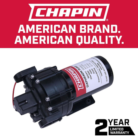 Chapin International 6-9215 12V 4.0 GPM Diaphragm Pump, Black