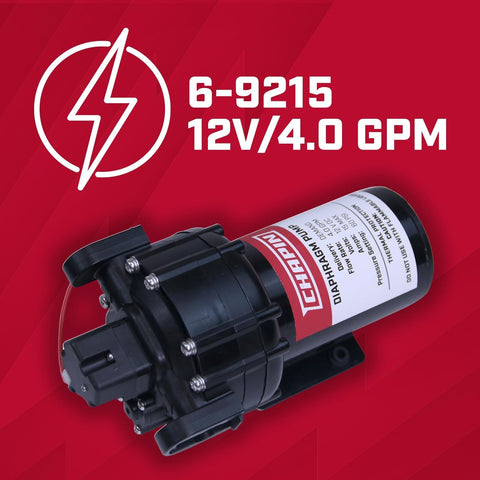 Chapin International 6-9215 12V 4.0 GPM Diaphragm Pump, Black