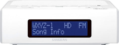 Sangean HDR-15 AM/FM HD Radio Clock White
