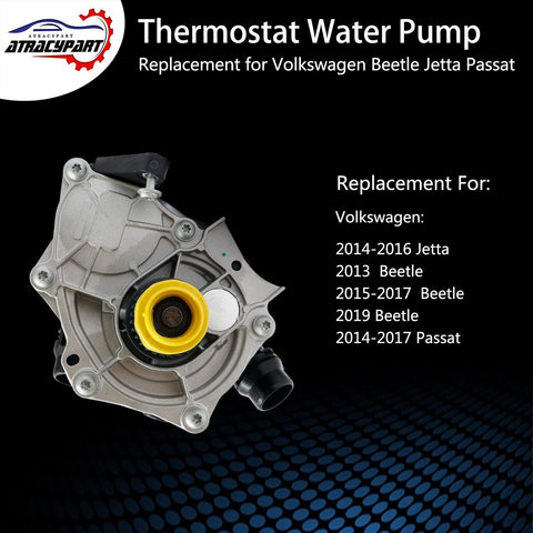 Thermostat Water Pump | Replacement for 2013-2019 Volkswagen Beetle Jetta Pas...