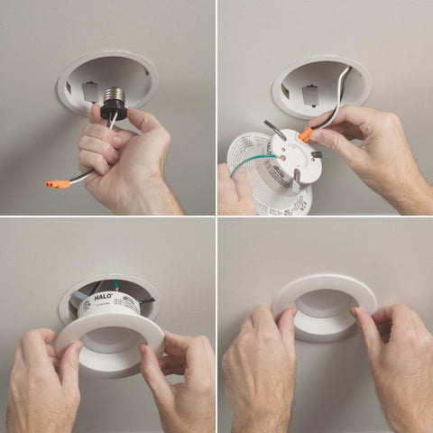 HALO 4 inch Recessed LED Can Light – Retrofit Ceiling & Shower Downlight &