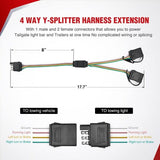 Nilight 3PCS 60 Inch Truck 60" Light+Bed Light Strip+Y-Splitter, multi-color