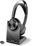 Poly Voyager Focus 2 UC Wireless Headset w/Microphone & Charge Stand Black