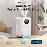 Dreo Humidifiers for Bedroom Home, Top-filled Smart Quiet Cool Mist 5L, White