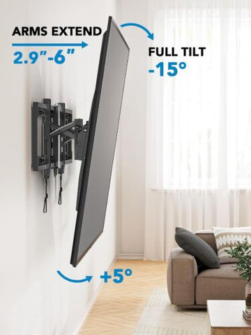 Pipishell Advanced Tilt TV Wall Mount, Mount Bracket for Most Black