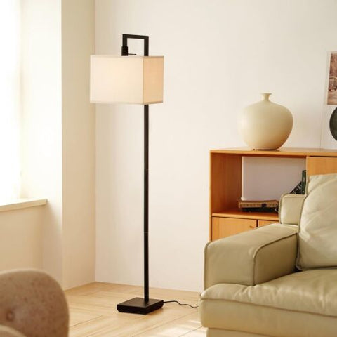 Globe Electric 61000052 60" Floor Lamp, Matte Black, 60, Metalic