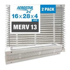 Aerostar MERV 13 Collapsible Replacement Filter for Aprilaire 413,(Pack of 2)