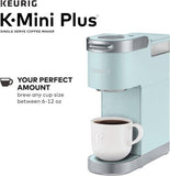 Keurig K-Mini Plus Single Serve K-Cup Pod Coffee Maker, Misty Green