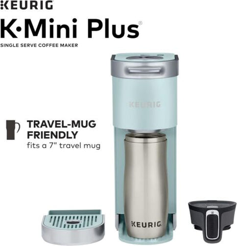 Keurig K-Mini Plus Single Serve K-Cup Pod Coffee Maker, Misty Green