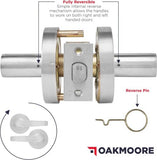 Commercial Door Handle (Passage) Heavy Duty Passage (No Keys), Silver