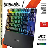 SteelSeries Apex 7 TKL Compact Mechanical 7 TKL, Red – Linear & Quiet