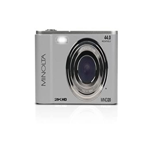 Minolta MND20 44 MP / 2.7K Ultra HD Digital Camera (Silver) Silver