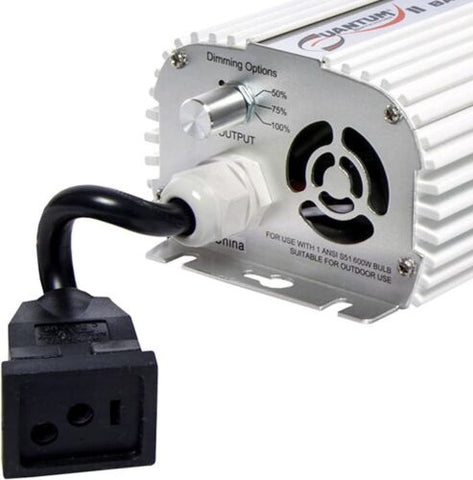 Hydrofarm Quantum QT600 Dimmable 600W Digital Ballast, 600 W 600 W