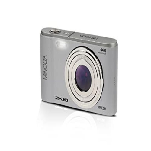 Minolta MND20 44 MP / 2.7K Ultra HD Digital Camera (Silver) Silver