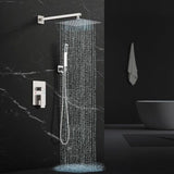 12 Inch Shower Faucet Set, Rainfall System 12 Inch, ‎Brushed Nickel