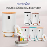 SereneLife Single Touch Towel and Blanket Warmer with Fragrant Disc Bamboo