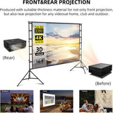 12-Foot Projector Screen and Stand,150 inch Large Indoor Movie Projection...