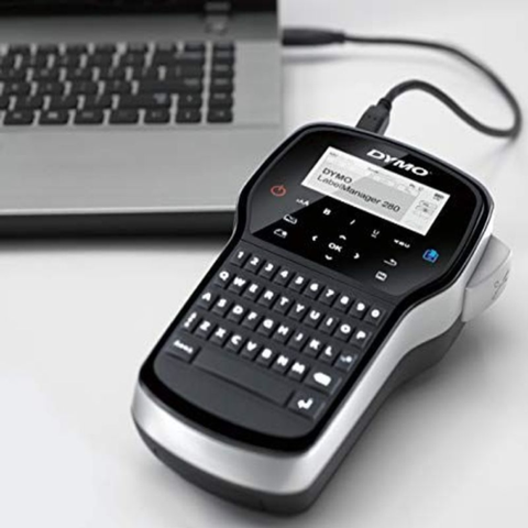 DYMO Label Maker with Adapter | LabelManager 420P Machine Only, Black