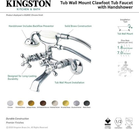 Kingston Brass KS265AB 6-In 8.94 x 6.56 x 4.31, Antique