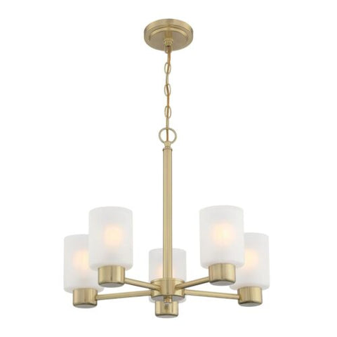 Westinghouse Lighting 6127000 Sylvestre Transitional Five Champagne Brass