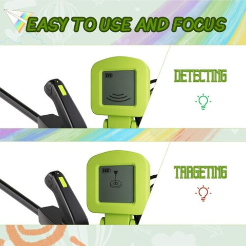 RM RICOMAX Metal Detector for Kids - with LCD Green