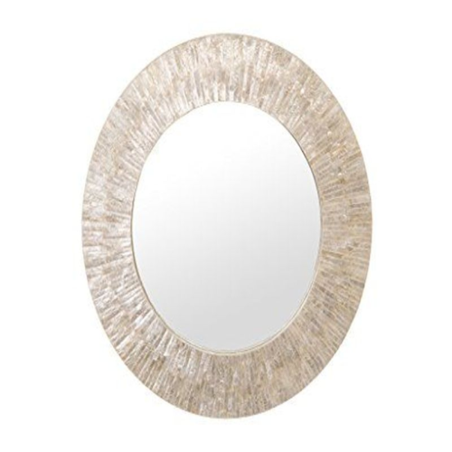 KOUBOO 1040142, Pearlescent White Round Capiz Seashell