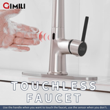 GIMILI Touchless Kitchen Faucet with Pull Down Sprayer, High Brushed Nickel