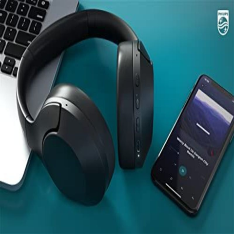 PHILIPS H8506 Over-Ear Wireless Headphones with Noise One-Size, Black