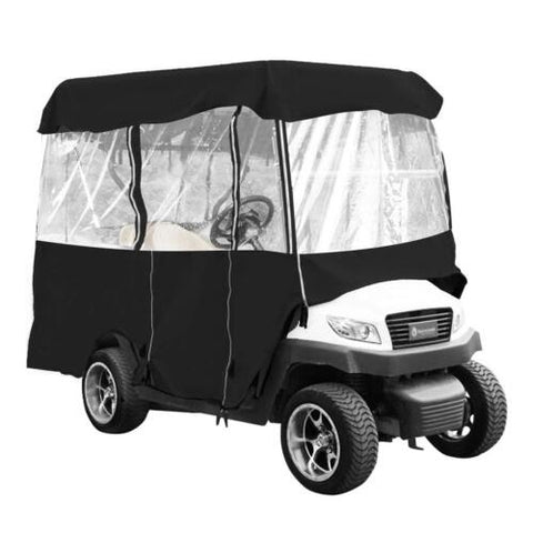 Happybuy Golf Cart Enclosure 86'', 4-Person 86.6 x 43.3 x 62.2", Black