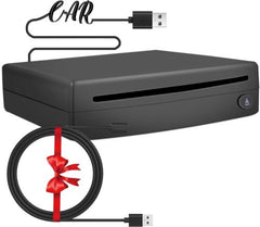 External USB CD Player for Car, Homlab Portable Plugs in with Black