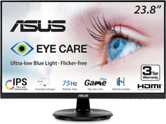 ASUS VA24DQ 23.8” Monitor, 1080P Full HD, 75Hz, IPS, Adaptive-Sync/FreeSync,...