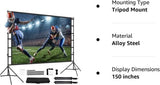 12-Foot Projector Screen and Stand,150 inch Large Indoor Movie Projection...