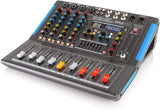 Pyle 4-Channel Bluetooth Studio Audio Mixer-DJ Sound Controller Interface...