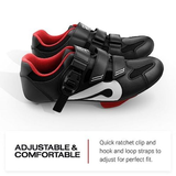 Peloton Cycling Shoes for Bike and Bike+ 6 Women/4 Men, Black, Red