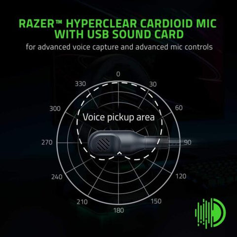 Razer BlackShark V2 Gaming Headset: THX 7.1 Spatial Surround Classic Black