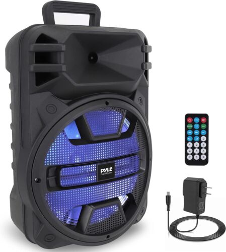 Pyle 12'' Portable Bluetooth Speaker System - 800 Watts - Karaoke BLACK