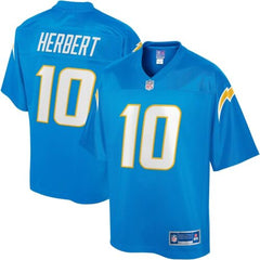 NFL PRO LINE Men's Justin Herbert Powder Blue Los Angeles Large,