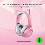 Razer Kraken BT Kitty Edition: Bluetooth 5.0-40ms Low Latency Normal, Pink