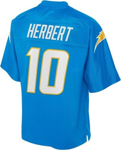 NFL PRO LINE Men's Justin Herbert Powder Blue Los Angeles Large,