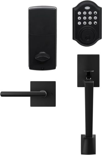 NeuType Electronic Keypad Deadbolt Locks for Doors Keyless Entry Matte Black