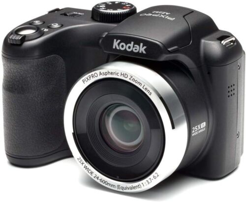 Kodak PIXPRO AZ252 Point & Shoot Digital Camera with 3” LCD, Black