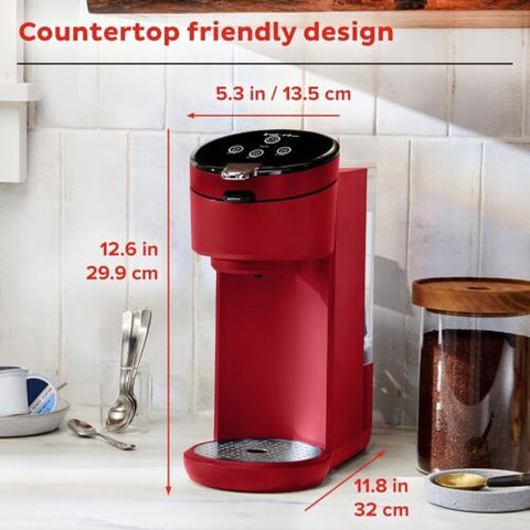 Instant Solo Single Serve Coffee Maker, From the Makers of Pot, K-Cup Pod Red