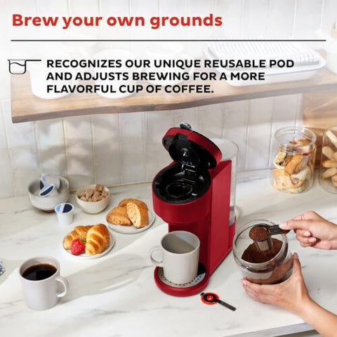 Instant Solo Single Serve Coffee Maker, From the Makers of Pot, K-Cup Pod Red