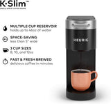 Keurig K- Slim Single Serve K-Cup Pod Coffee Maker, Multistream Black