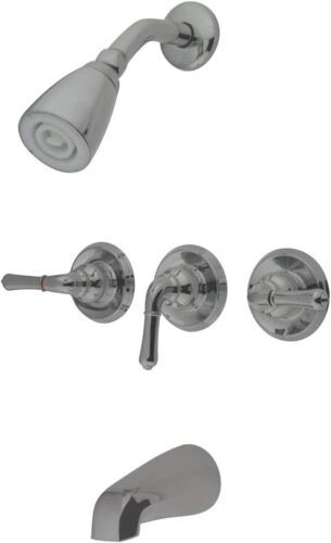 Kingston Brass KB238 Magellan Tub and Shower Faucet with Brushed Nickel