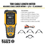 Klein Tools 501-915 Cable Tester, TDR Length Meter Measures...