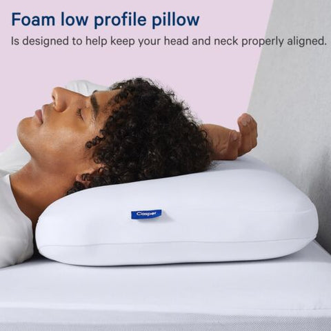 Casper Sleep Foam Pillow, Standard, White