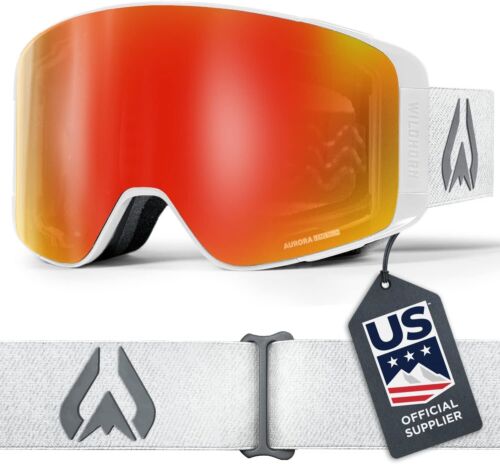 Wildhorn Pipeline Ski Goggles Men Women OTG Arctic White Blaze