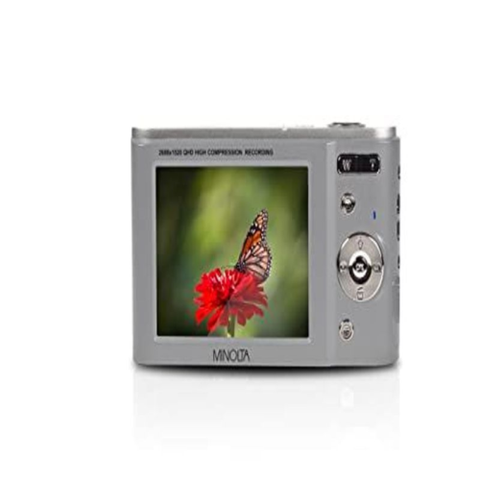 Minolta MND20 44 MP / 2.7K Ultra HD Digital Camera (Silver) Silver