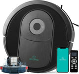 Robot Vacuum and Mop Combo, 4000pa Automatic Cleaner with Black